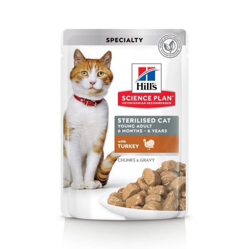 Hills Science Plan Feline Young Adult SterilzedCat Turkey Alutasak 12x85g