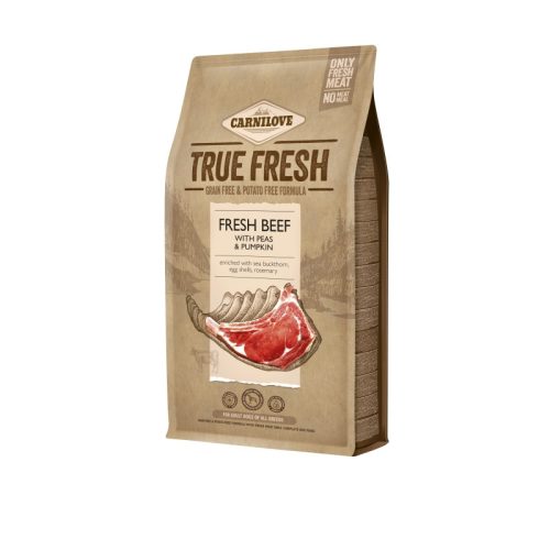 Carnilove True Fresh kutyatáp - Marha, borsó és sütőtök 4kg