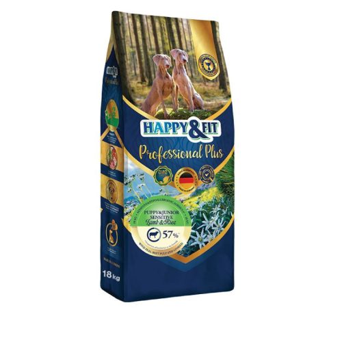 Happy&Fit Professional Plus Puppy & Junior Sensitive Lamb & Rice 18kg