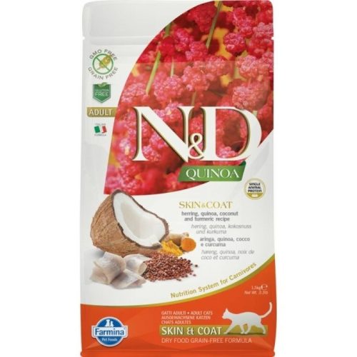N&D Cat Quinoa Skin & coat hering 1,5kg