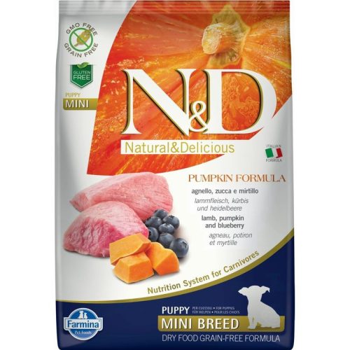 N&D Dog Grain Free bárány & áfonya sütőtökkel puppy mini 7kg