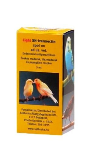 SH-Ivermectin Light spot on 5 ml madaraknak